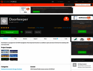 doorkeeper.sourceforge.net screenshot
