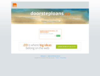 doorsteploans.co screenshot