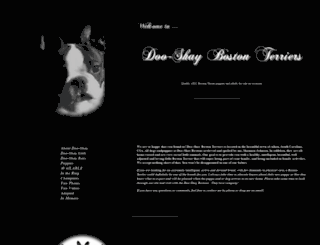 dooshaybostonterriers.com screenshot