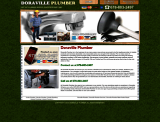 doravilleplumber.net screenshot