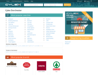 dorchester.cylex-uk.co.uk screenshot