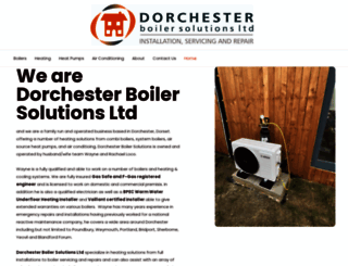 dorchesterboilersolutions.co.uk screenshot