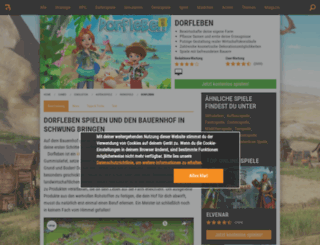 dorfleben.browsergames.de screenshot