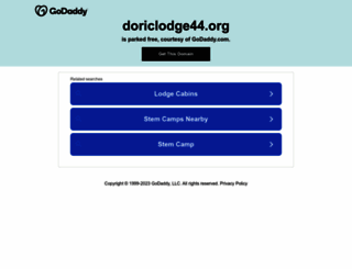 doriclodge44.org screenshot