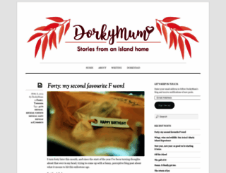 dorkymum.wordpress.com screenshot