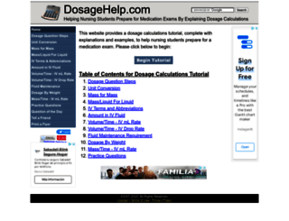 dosagehelp.com screenshot