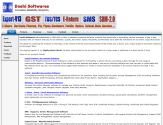 doshisoftwares.co.in screenshot