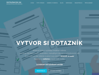 dotaznicek.sk screenshot
