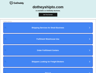 dotheyshipto.com screenshot
