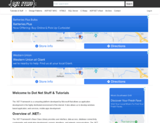 dotnet-stuff.com screenshot