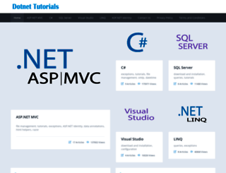 dotnet-tutorials.net screenshot