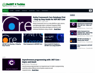 dotnet4techies.com screenshot