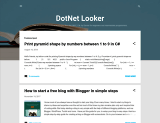 dotnetlooker.blogspot.com screenshot