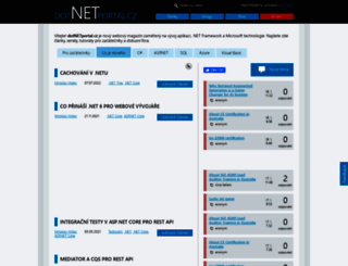 dotnetportal.cz screenshot