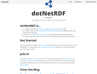 dotnetrdf.org screenshot