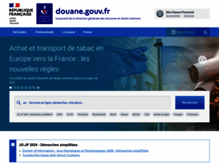 douane.gouv.fr screenshot