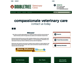 doubletreeveterinaryclinic.com screenshot