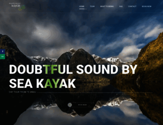 doubtfulsoundkayak.com screenshot