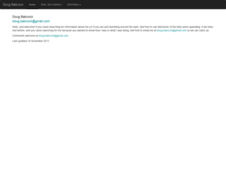 dougbabcock.com screenshot