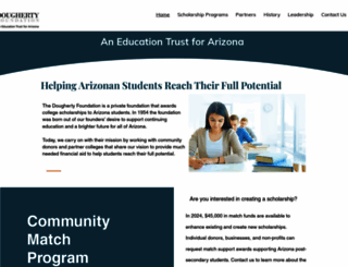 doughertyfoundation.com screenshot