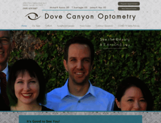 dovecanyonoptometry.com screenshot