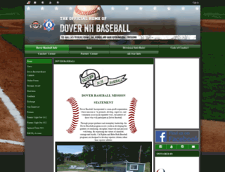 dovernhbaseball.org screenshot