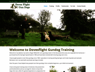 dovesflightgundogs.com screenshot