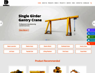 dowell-cranes.com screenshot