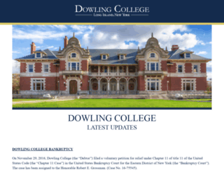 dowling.edu screenshot