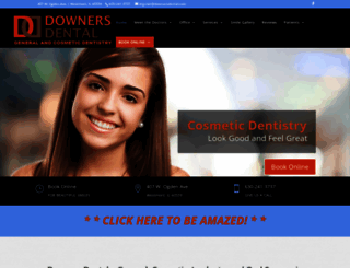 downersdental.com screenshot