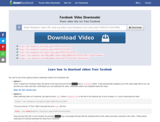 downfacebook.com screenshot