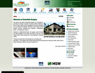 downfieldsurgery.co.uk screenshot
