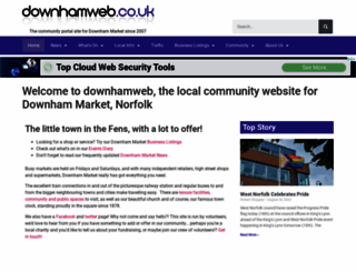downhamweb.co.uk screenshot