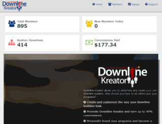 downlinekreator.com screenshot