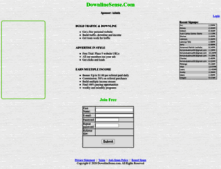 downlinesense.com screenshot