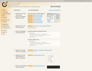 download.carrot2.org screenshot