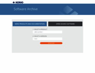 download.kerio.com screenshot