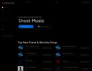 download.praisecharts.com screenshot