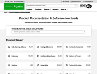 download.schneider-electric.com screenshot