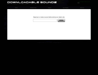 downloadablesoundz.com screenshot