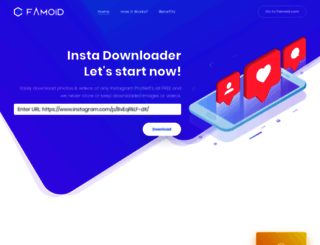 downloader.famoid.com screenshot