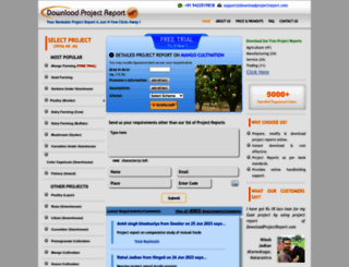 downloadprojectreport.com screenshot