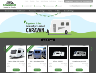 downshirecaravans.com screenshot