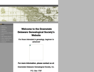 downstatedegenealogists.org screenshot