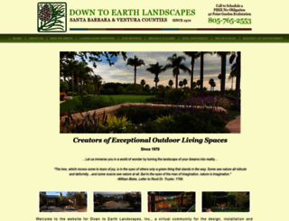 downtoearthlandscapesinc.com screenshot