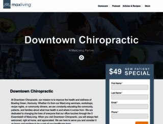 downtownchiropracticbg.com screenshot