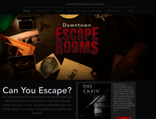 downtownescaperooms.com screenshot