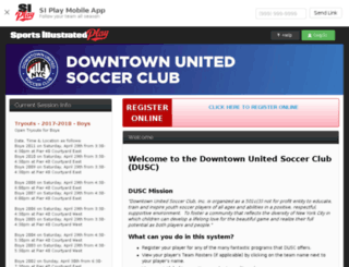 downtownunitedsc.sportssignupapp.com screenshot