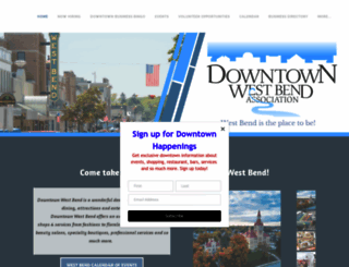 downtownwestbend.com screenshot