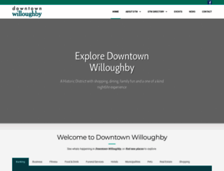 downtownwilloughby.org screenshot